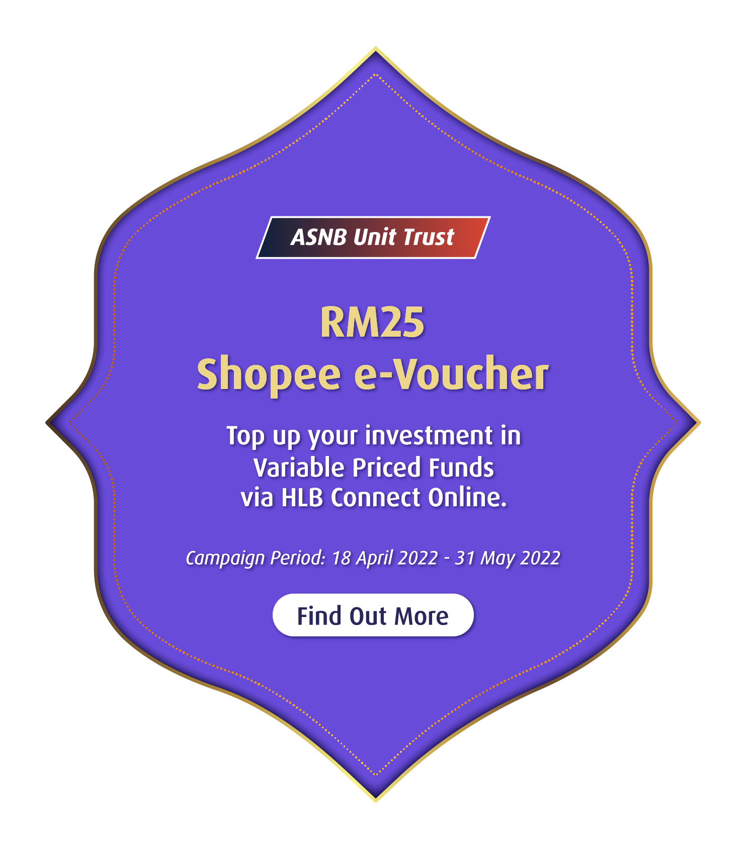 ASNB Unit Trust RM25 Shopee e-Voucher